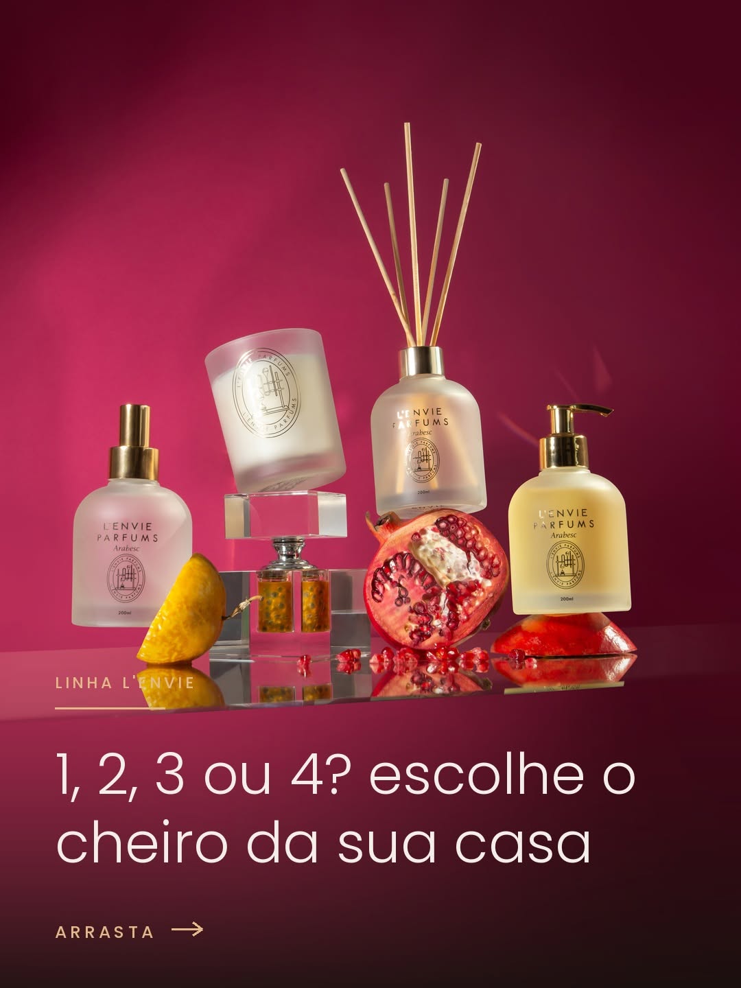Escolha o cheiro da sua casa
